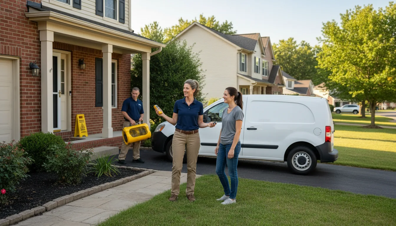 Residential water damage restoration in Sharptown, MD